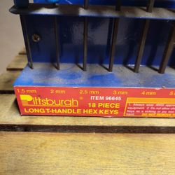 18 PIECE LOCK HANDLE HEX KEYS
