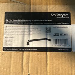 1U 19in Hinged Wall Mounting Bracket For Patch Panel