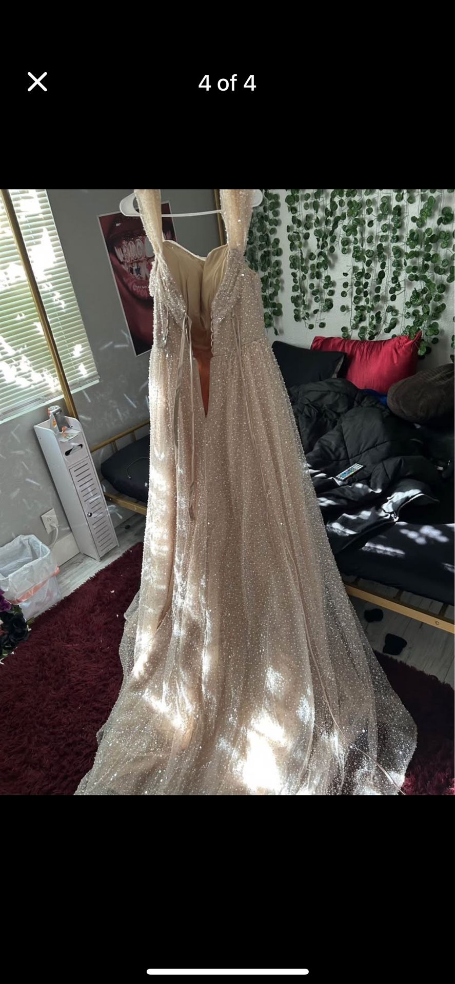 Champagne Wedding Dress 