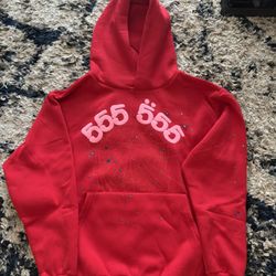sp5der hoodie red 555 size m