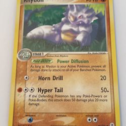 Nintendo Pokemon 2004 Rhydon EX Hidden Legends Card #46/101