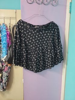 Black Mushroom Skirt