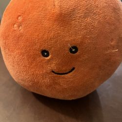 Soft Orange Plush W/squeaker 