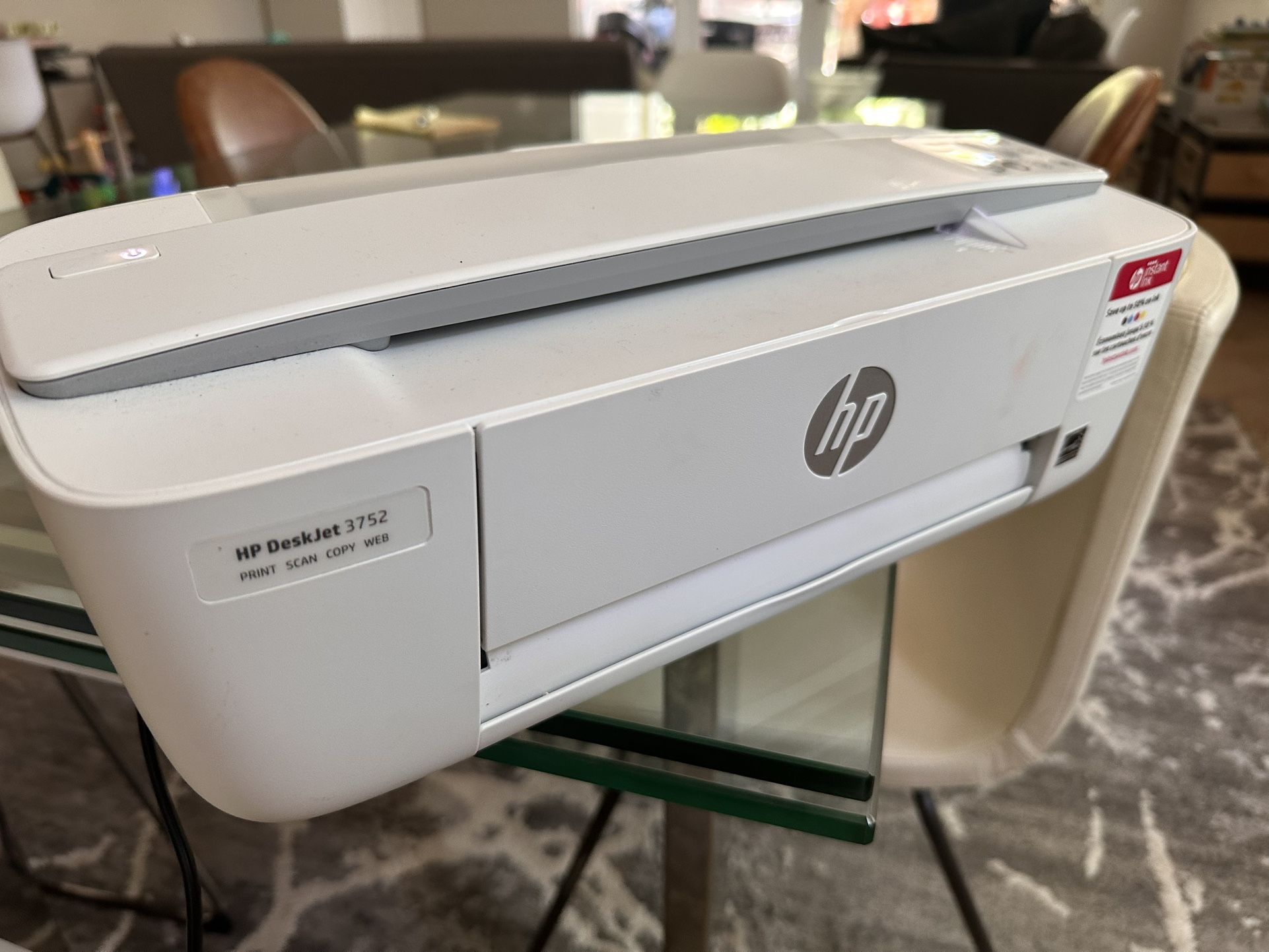 HP DeskJet 3772 All-in-One Color Inkjet Printer Scanner and Copy, Instant Ink Ready Wireless printer
