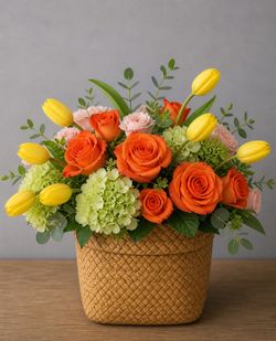 Cement Floral Pot New