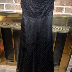 Ladies Womens 4 Petite Scott McClintock black lace gorgeous cocktail dress