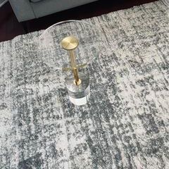 Clear Glass Side Table 