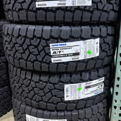 (4) - LT285/70/17 Toyo Open Country A/T III Tires