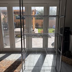 Heavy-Duty Chrome Wire Shelving Rack – Adjustable (Commercial Grade)