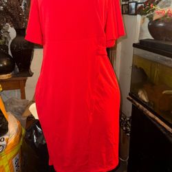 New Beautiful Red Dress Size large 