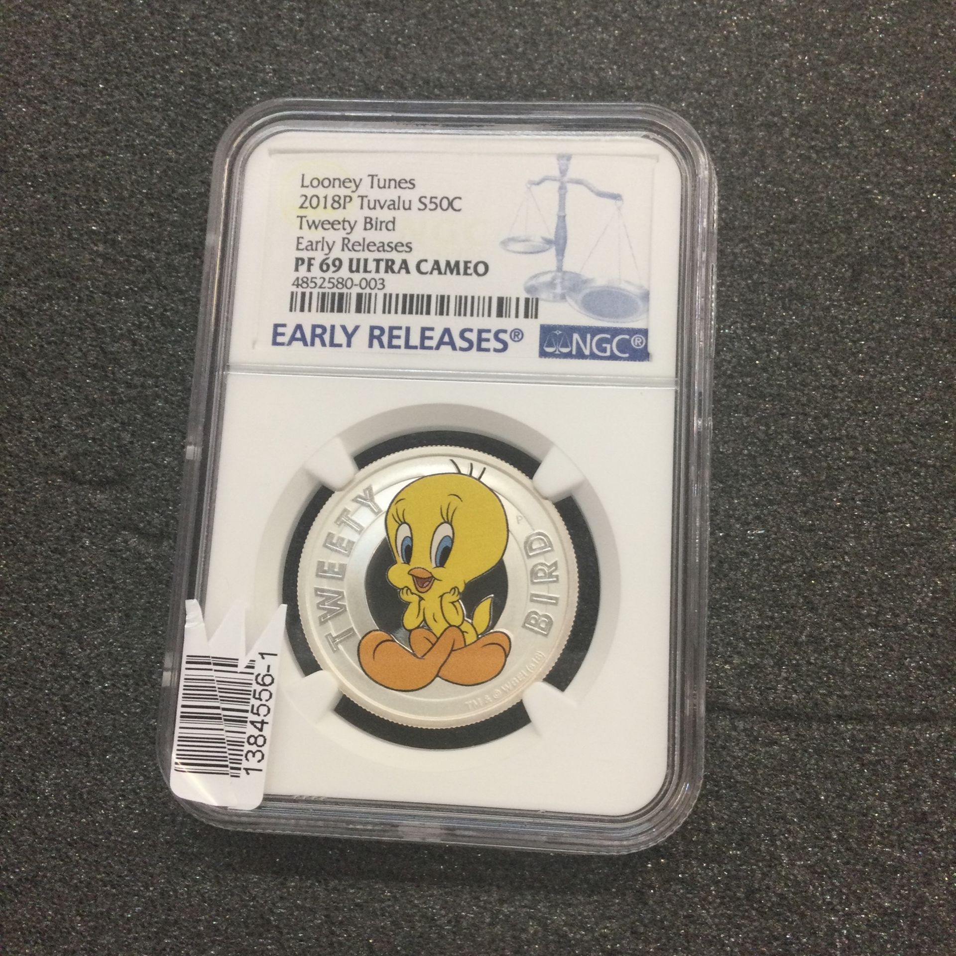 Silver 1/2 Oz Looney Tunes Tweety Bird Coin