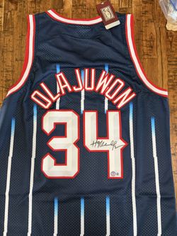 Hakeem Olajuwon signed Houston Rockets jersey W/COA