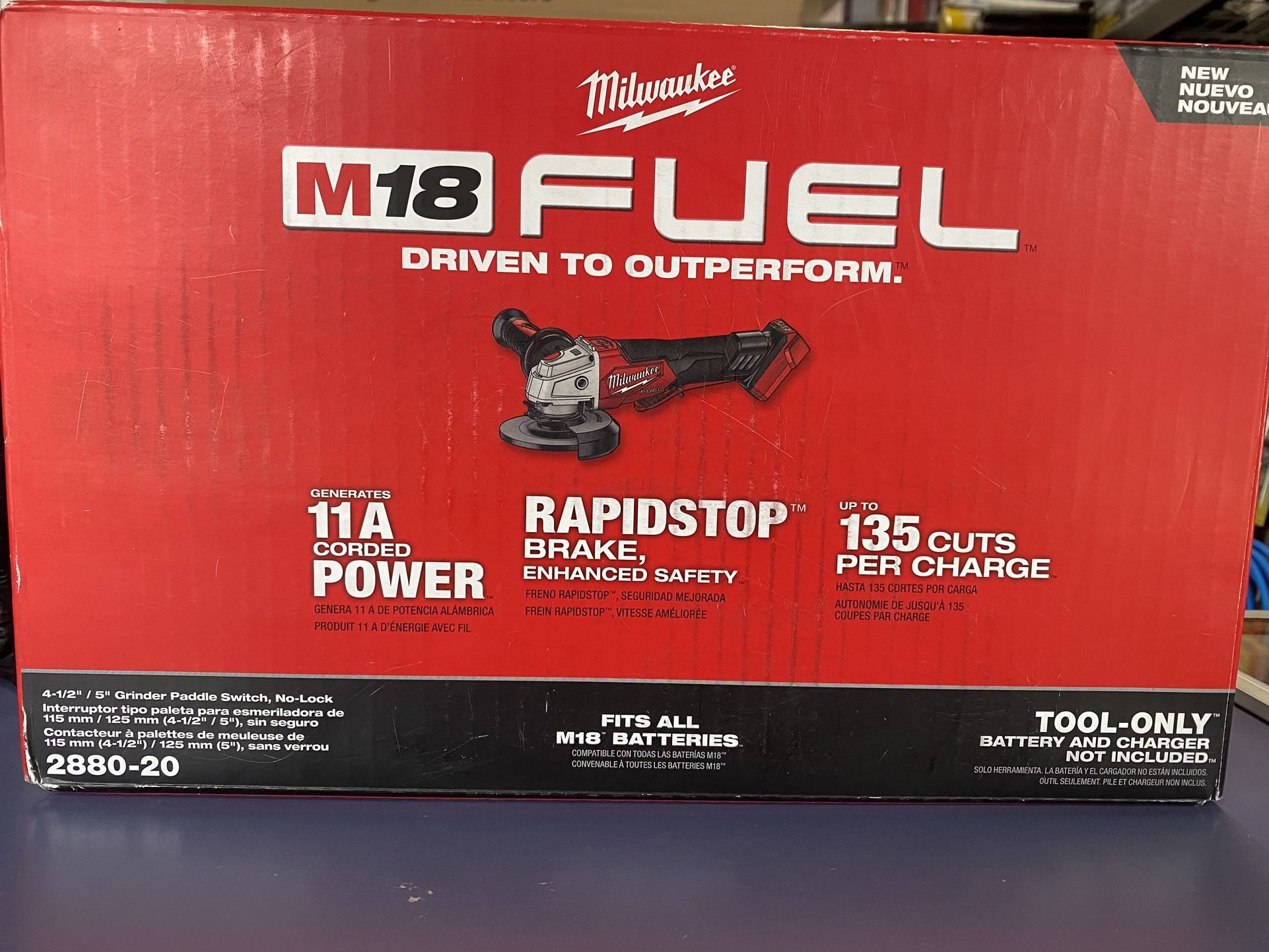 Milwaukee M18 Grinder New