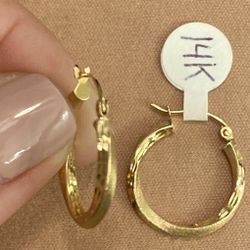 14k Gold Earrings 