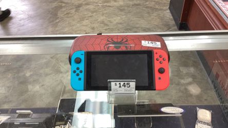 Nintendo switch with case and other accessories
