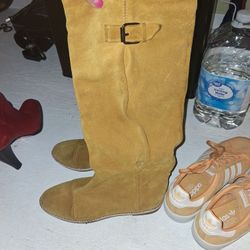 Leather/suede Boots