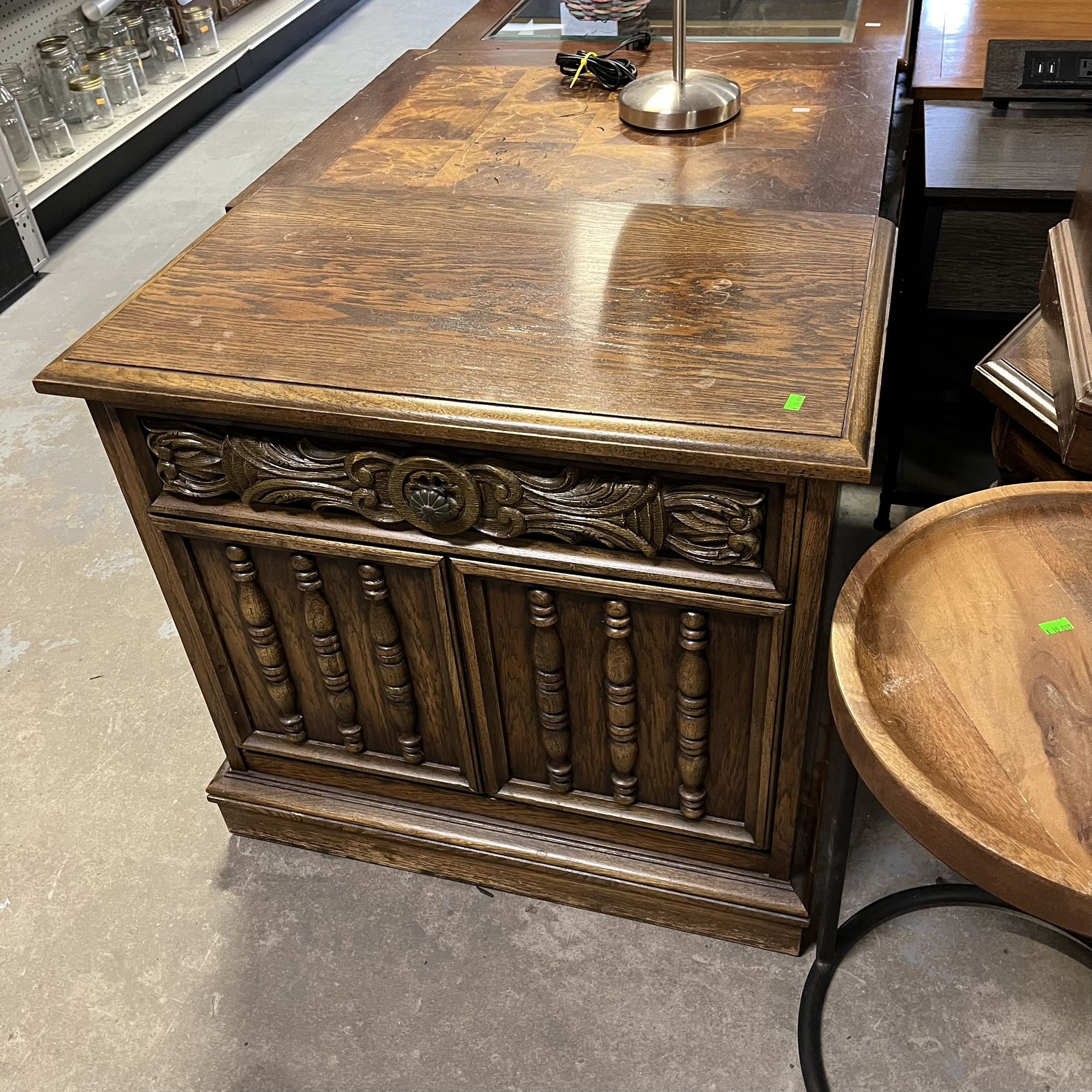 Vintage Small Record Cabinet Side Table (in Store)