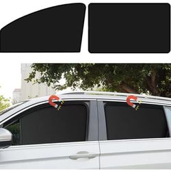 Car Side Window Sun Shades, Window Sunshades Privacy Curtains, 100% Block Light for Breastfeeding, Taking a nap, Changing Clothes, Camping (Front&Back Thumbnail