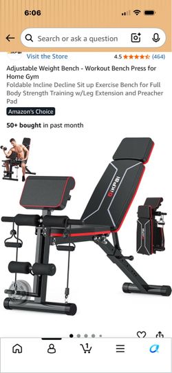 GikPal Adjustable Foldable Weight Bench