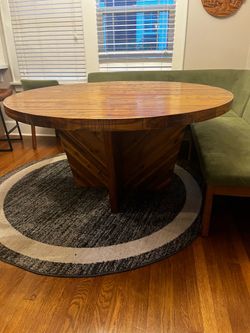 West Elm pedestal table
