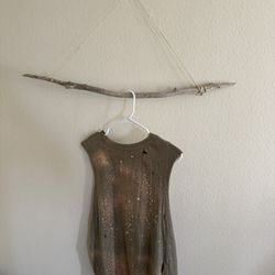 29" inch Brown Driftwood Clothes Hanging Rack