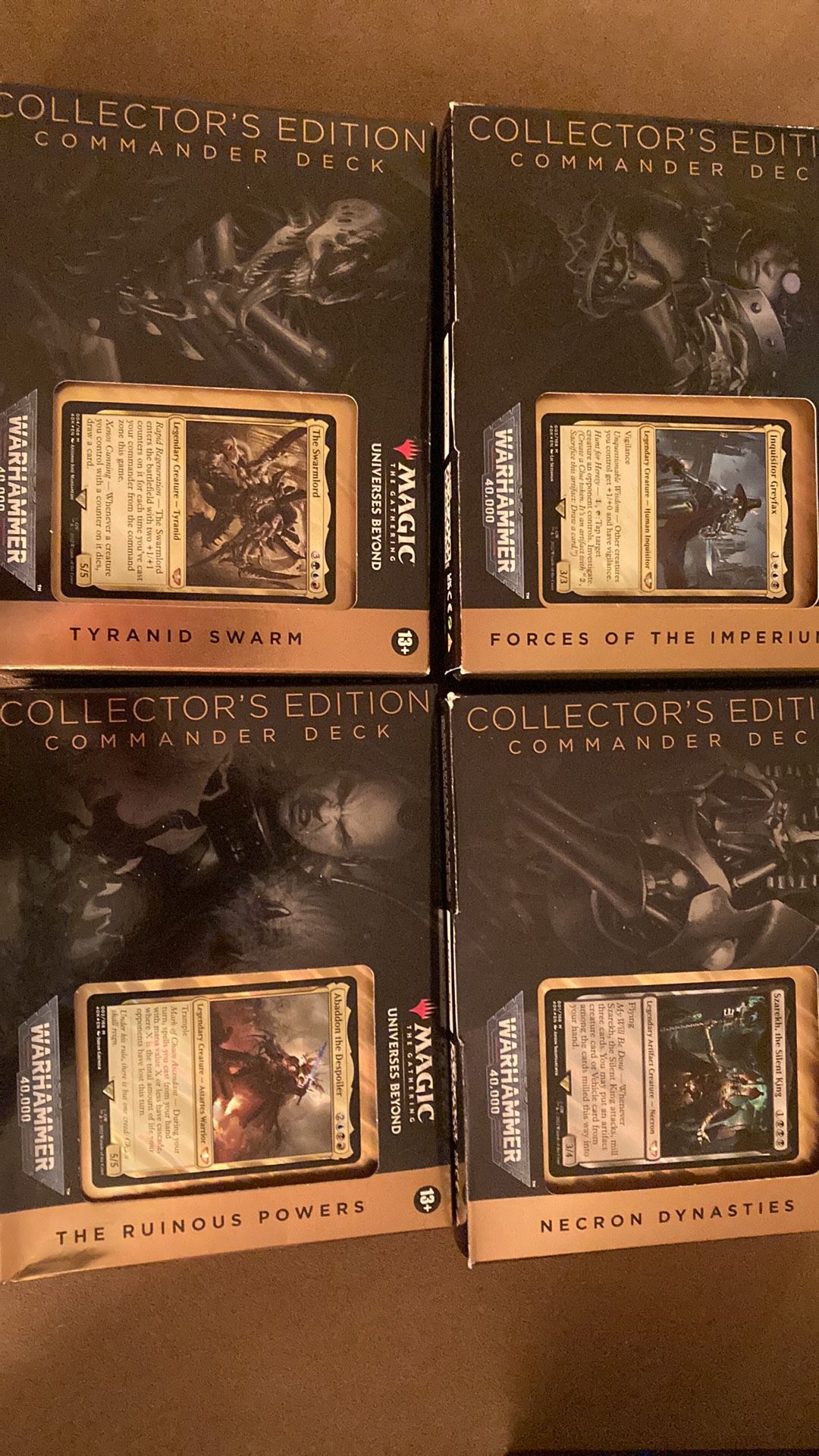 Magic The Gathering 40k Collector decks