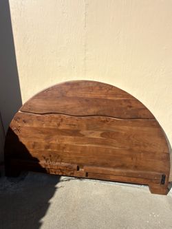 Solid Wood Semi-Circle Headboard