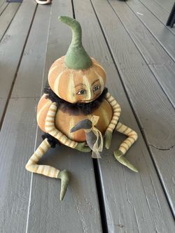 Vintage pumpkin decor