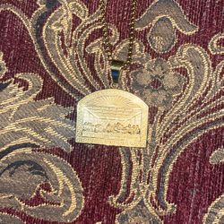 24K Golden Jesus Table Pendant & Chain