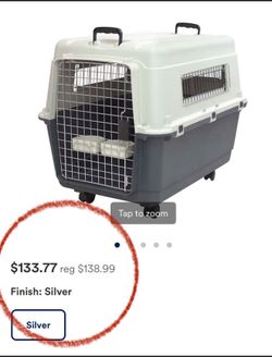 ♥️Sport Pet Designs Rolling Plastic Airline Approved Wire Door Travel Dog Crate 27"L x 19"W x 20"H