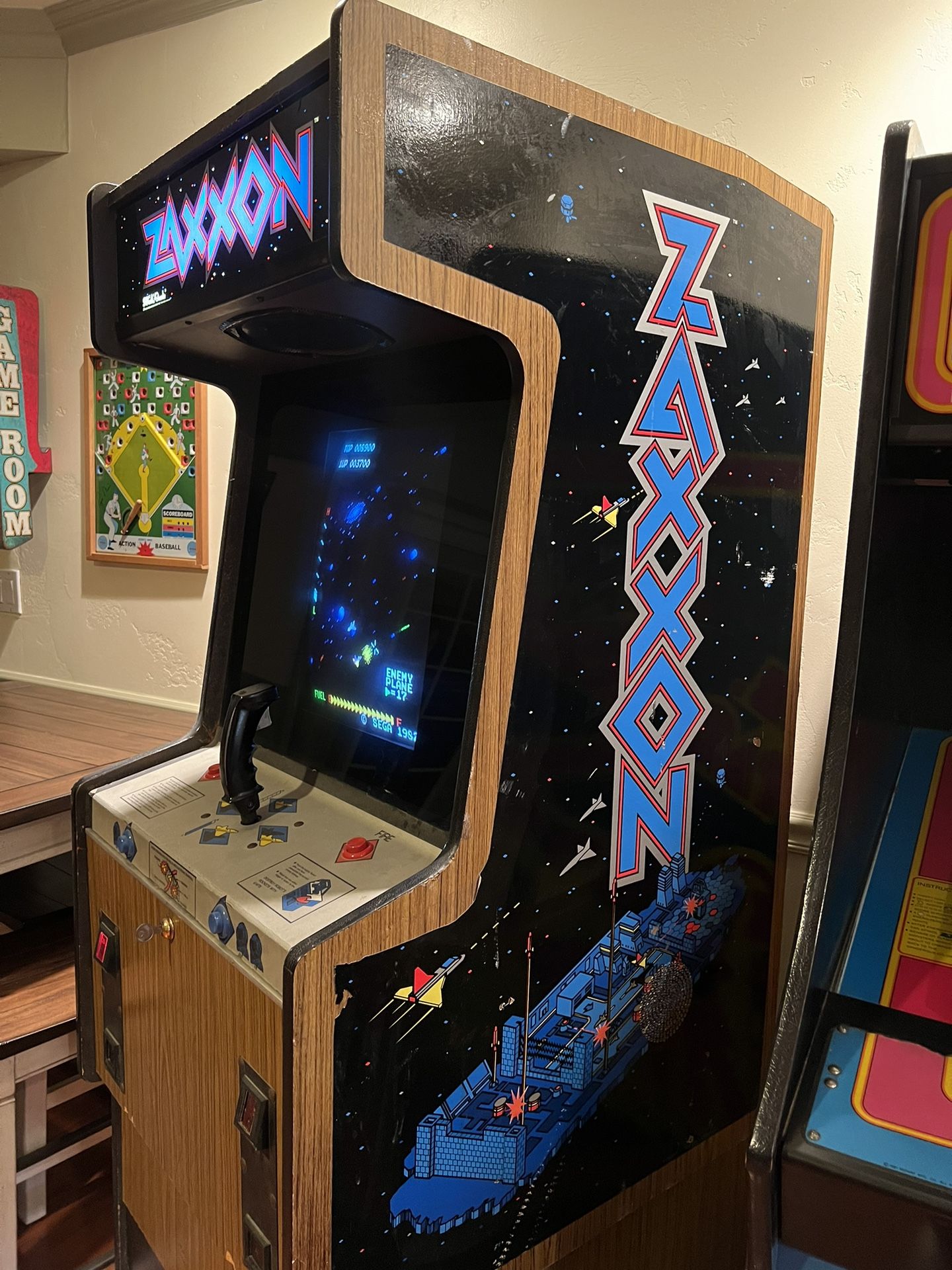 Rare Sega Zaxxon Arcade Machine