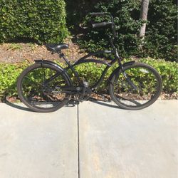 26” Hyper Bike Company Mens Black Beach Cruiser 