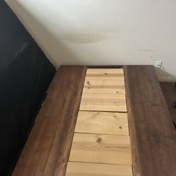 Wooden Bed Frame With Storage