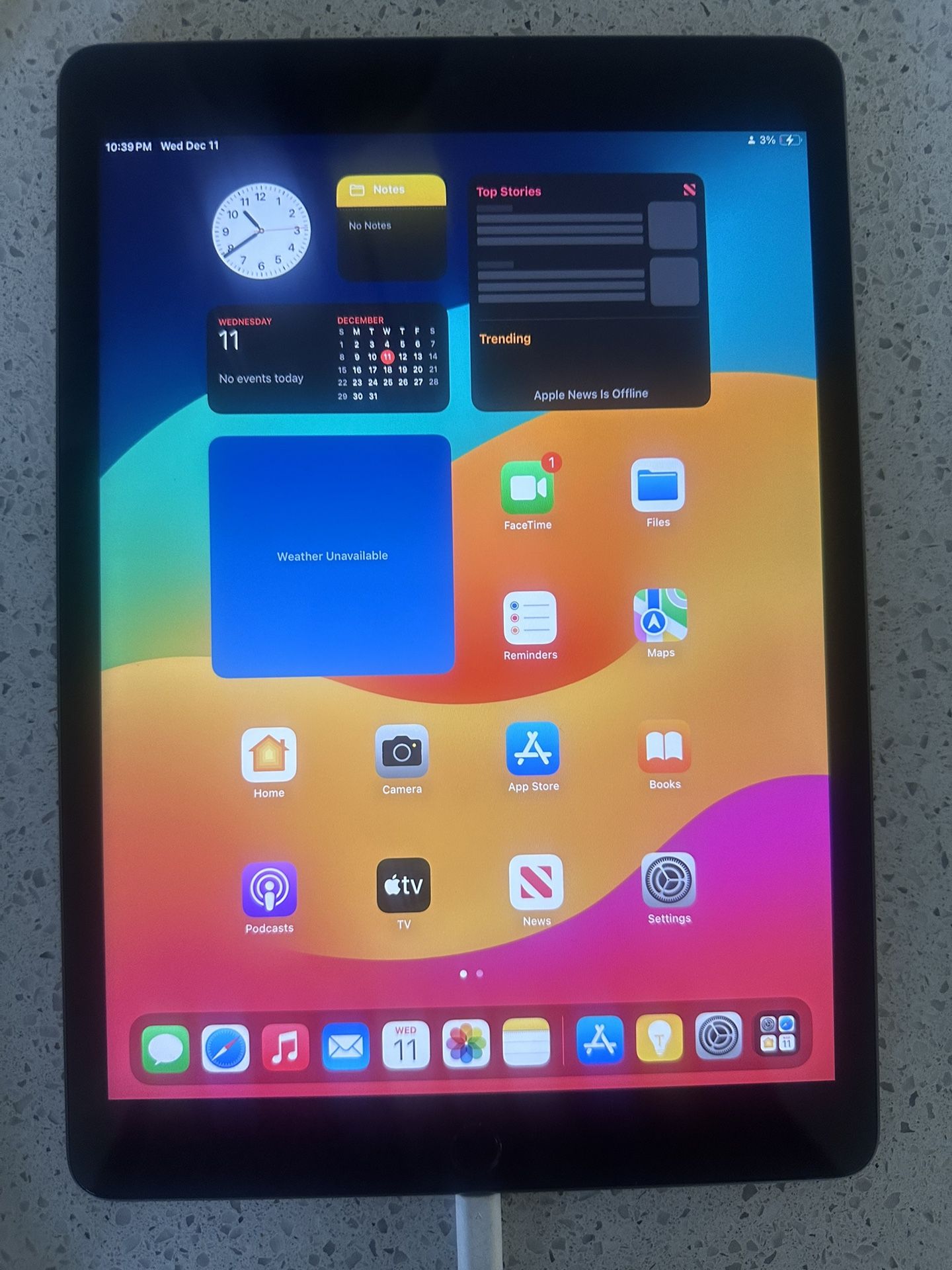 iPad 9th Generation Hardly Used With Case 