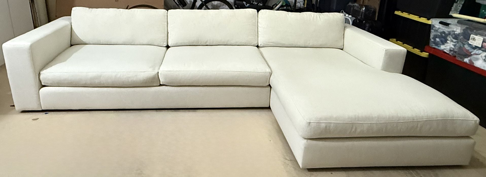 Crate & Barrel Oceanside Sectional Sofa