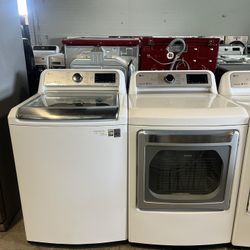 LG Top Load Electric Washer & Dryer Set 