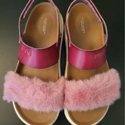 **SUPER CUTE** SKECHERS Mark Nason * Maggie Y2K * FUR Spring Sandals * Women's   Size 7