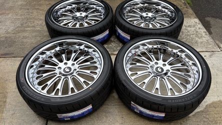 24 INCH FORGIATO RIMS AND TIRES 6 lug