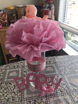 Baby shower centerpiece