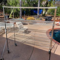 U Line Wire Metal Shelf 6'Wide