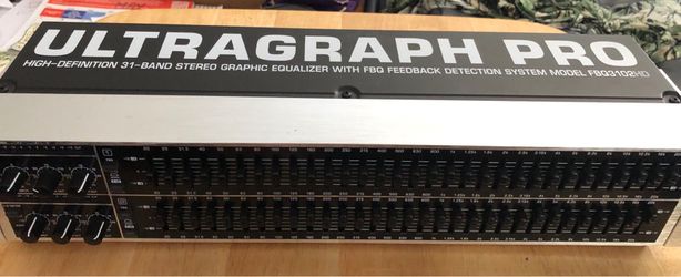 Behringer ULTRAGRAPH PRO 31-Band Stero with FBQ Detection plus Sub-Out Input-Output Meters and more🔥👽