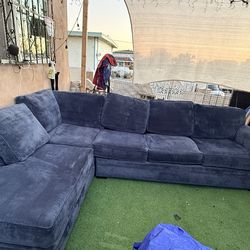 blue sectional sofa
