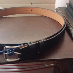 Dutyman Black Leather Belt Size 54, New 