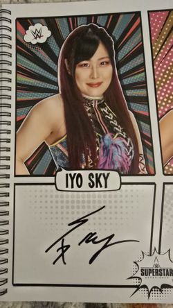 Wwe Autographs. Iyo Sky and Bayley
