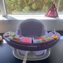 Infantino Music & Lights 3-in-1 Discovery Seat and Booster, 4-48 Months Unisex, Lavender