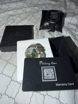 Black Metal Smartwatch β Box & Accessories Included