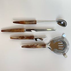 Mid-Century Bar Utensil Set
