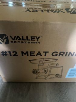 Valley Sportsman #12 Stainless Steel Electric Meat Grinder, Heavy-Duty, Efficient Grinding for Home and Commercial Use