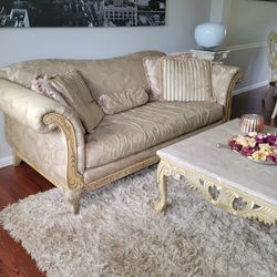 Couch,  Chaise Laonge Sofa, and Coffee Table 