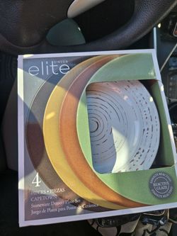 Stoneware dessert plates set of 6